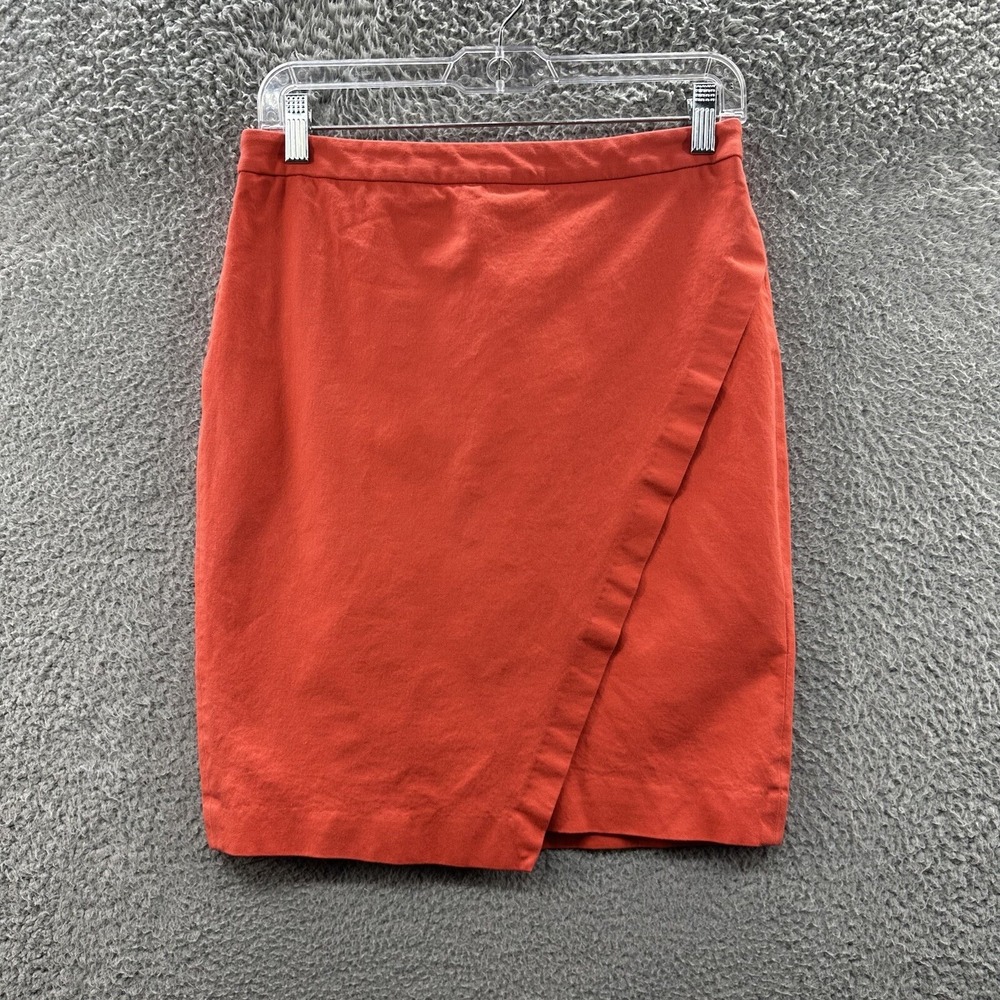 Banana Republic Skirt Women's 4 Reddish Orange Wrap Skirt Ladies 4